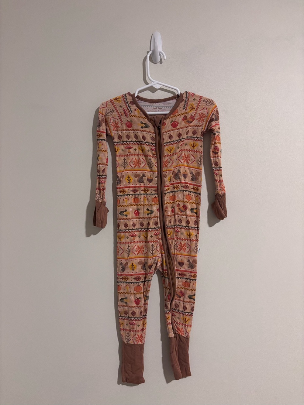 Little Sleepies Harvest Fair Isle Zippy